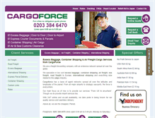 Tablet Screenshot of cargoforce.co.uk